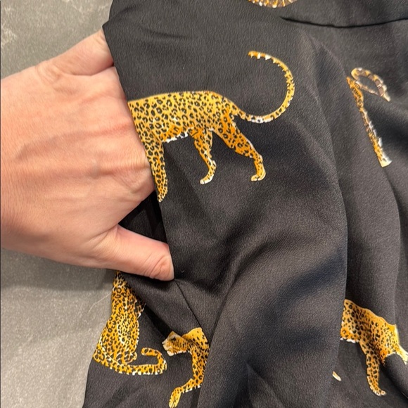 Mittoshop Black and Gold Wide Leg Pants - Picture 4 of 5